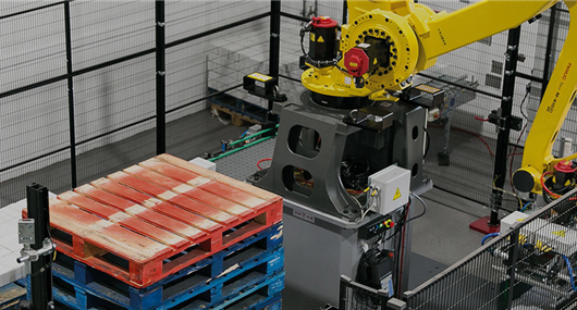 Robotic palletizing