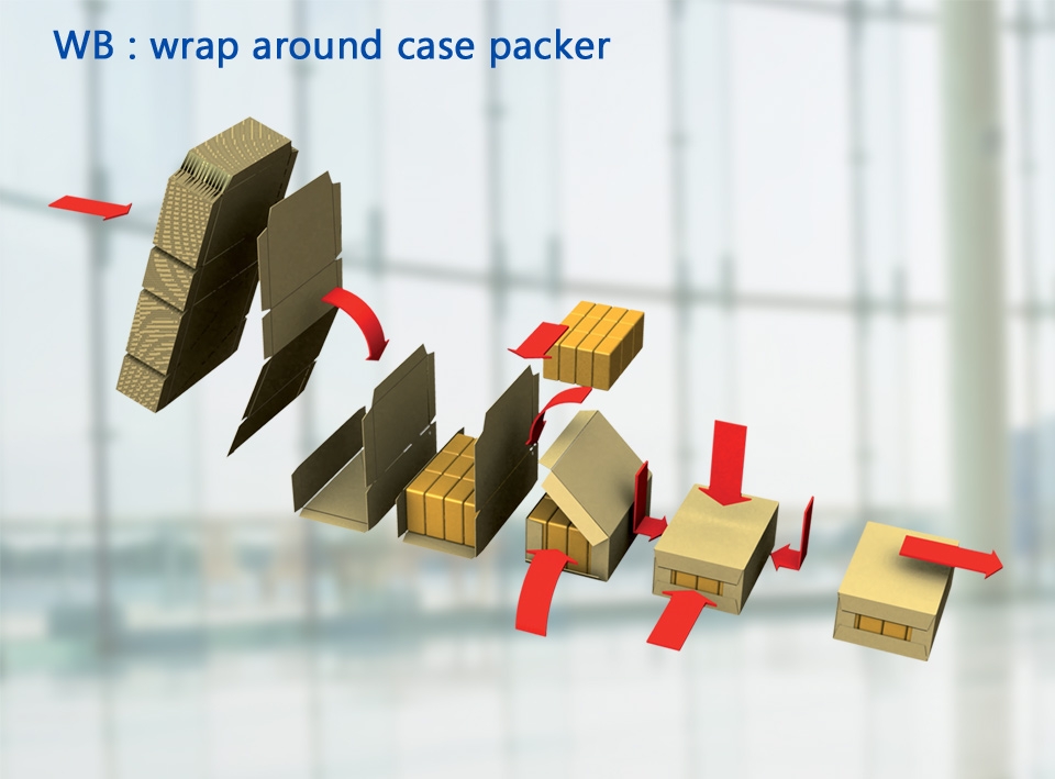 Wrap around case packer - SIDEL