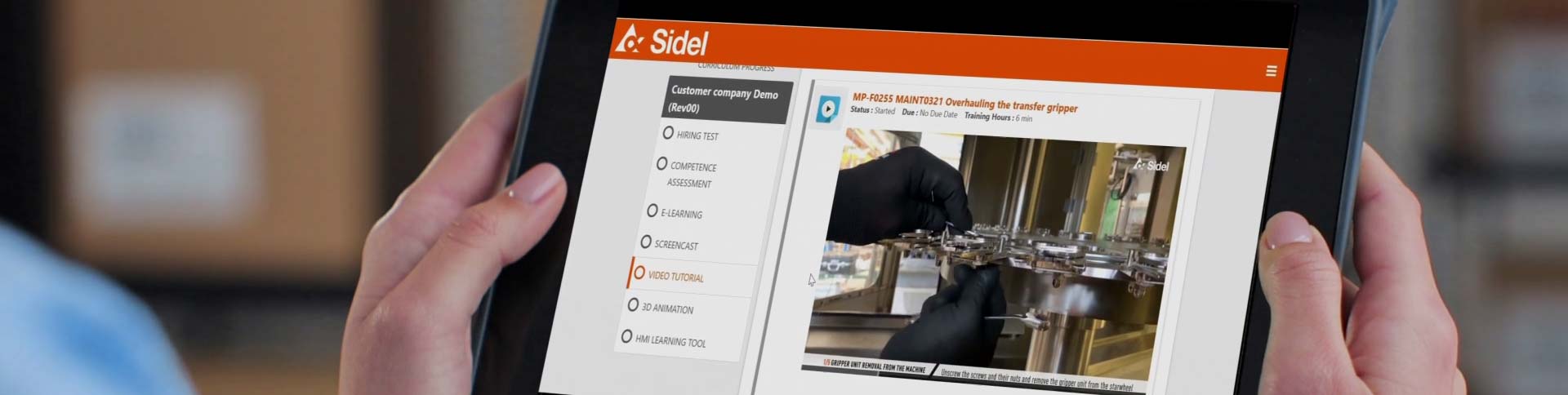 Sidel Self Learning Courses Training Top